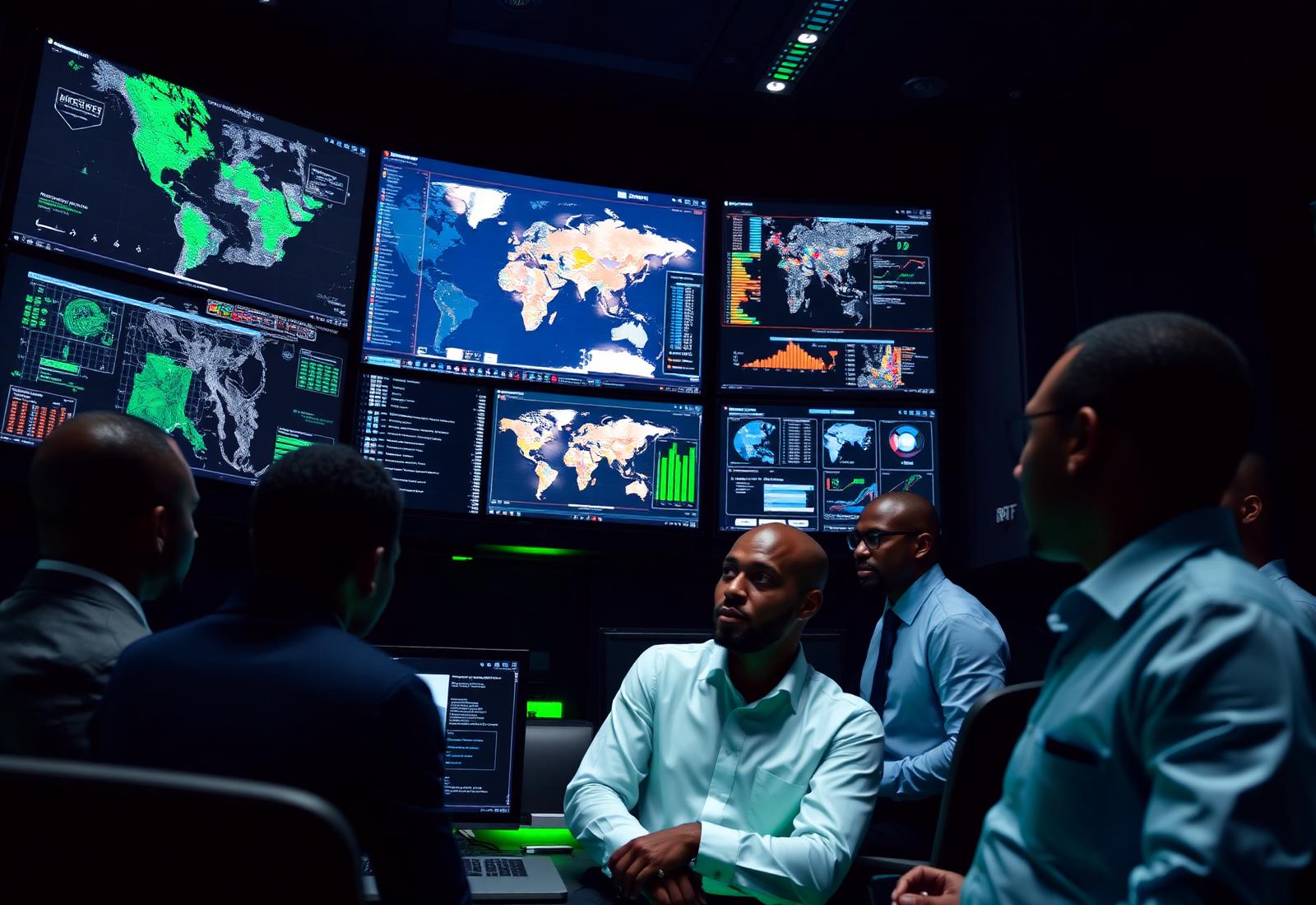 Logistics control tower with live supply chain dashboards